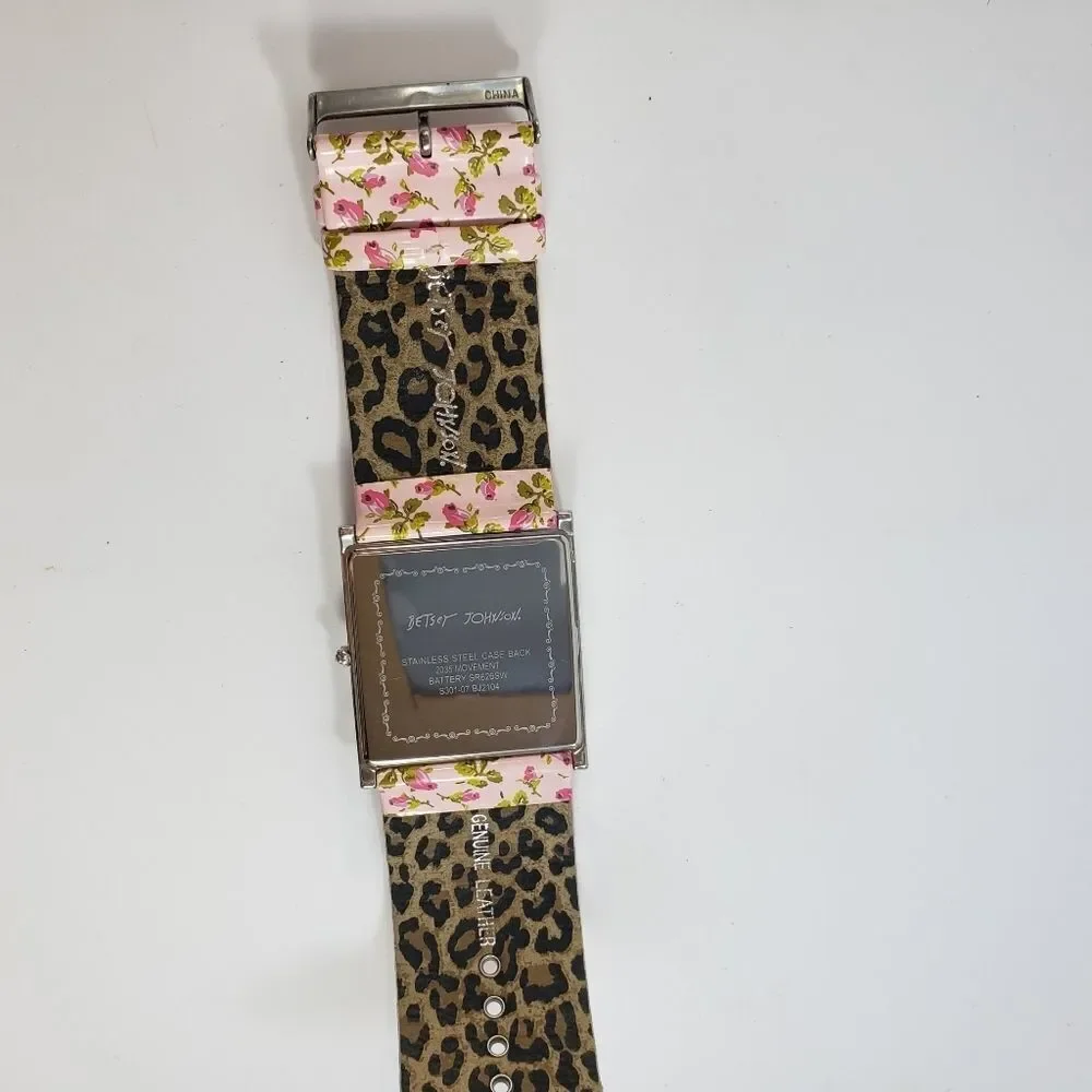 Vintage Betsey Johnson leather watch - works